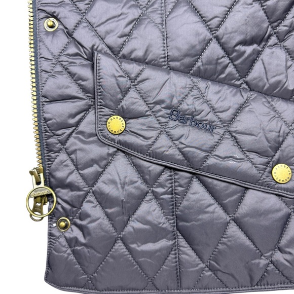 Barbour Flyweight Calvary Quilted Jacket Navy Size 6 (UK 10) NWT - Picture 6 of 13